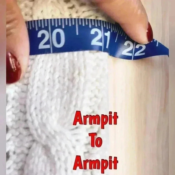 Y2K Women’s V-Neck Tunic Cable Knit Ivory Long Sleeve Rare Sweater Link Sz S - Picture 6 of 6